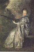 Jean-Antoine Watteau La Finette(The Delicate Musician) (mk05) china oil painting artist